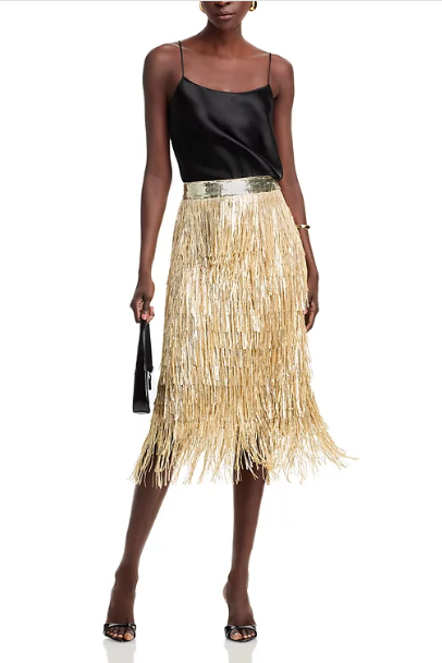 The Zoe Sequin Tassel Skirt